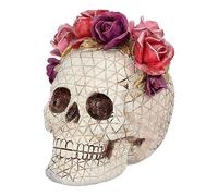 Boland 72290 - Seau tête de mort, 16 x 13 cm, accessoire de déguisement pour Halloween, décoration de fête, décoration d'horreur pour le carnaval et la fête à thème