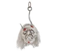 Boland - 72340 - Tête de Zombie avec lumières, Décoration Interactive pour Halloween et Carnaval