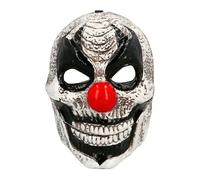 Boland 72378 - Masque visage clown d'horreur avec mâchoire mobile, masque pour déguisements, Halloween et Carnaval, clown tueur