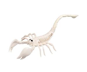 Boland 72401 - Squelette Scorpion Taille 31 cm - Décoration en plastique pour Halloween, carnaval ou fête à thème, Beige/Noir
