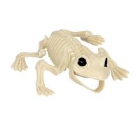 Boland 72408 - Grenouille Squelette Taille 17 cm - Bouche mobile - Grenouille - Crapaud - En plastique - Décoration pour Halloween, carnaval ou fête à thème