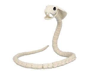 Boland 72417 Serpent Squelette Taille 102 cm Squelette en plastique Serpent Boa Snake Décoration pour Halloween, Carnaval ou Fête à thème, Beige/Noir