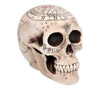 Boland 73081 - Déco tête de mort squelette, 20 cm, Figurine de décoration, Crâne d'astronomie, Décoration, Halloween Deko, Party Deko