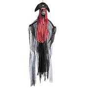 Boland - 73094 - Pirate suspendu avec mouvement, son et lumière, 160 cm, décoration de fête, décoration d'horreur pour fête de carnaval et Halloween