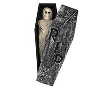 Boland - 73232 - Set de décoration Momie avec os et Cercueil, Décoration pour Halloween et Carnaval