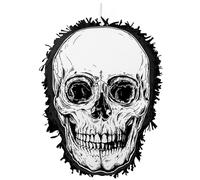 Boland 74121 - Pinata tête de mort, taille 25 x 35 cm, décoration à suspendre, Dia de los Muertos, décoration pour Halloween, fête à thème, anniversaire et carnaval