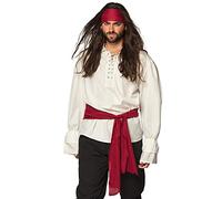 Boland 74125 Ensemble pirate, bandeau et écharpe, bordeaux, pour adulte, foulard, ceinture, pirate, corsaire, carnaval, fête à thème, Halloween, carnaval