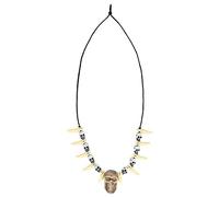 Boland 74185 - Collier tête de mort dent, collier pour carnaval et halloween, bijoux fantaisie, accessoires de déguisement