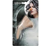 Boland 74503 Nez de sorcière, mélange de silicone, de polyester, nez avec verrue, avec élastique, maquillage, costume, carnaval, fête à thème