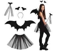 Boland 74529 Costume de Chauve-Souris, avec Tiara, Barre, Ailes, Tutu