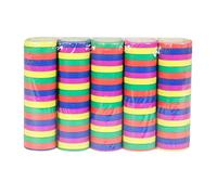 Boland 76050 - Banderoles 5 couleurs, 5 pièces, longueur 400 cm chacune, difficilement inflammables, multicolore, multicolore, carnaval, anniversaire, décoration, disco, anniversaire d'enfant