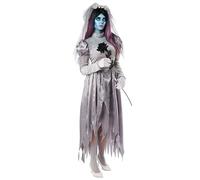 Boland 79307 - Costume Sorcière grise pour adolescents, déguisements de carnaval, Halloween, costume de conte de fées, set de costumes