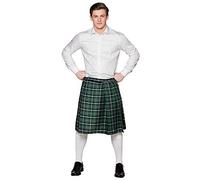 Boland 81228 - Jupe écossaise Mr Tartan, kilt longueur genou, taille unique, jupe portefeuille, carnaval, déguisement, fête à thème, soirée à thème
