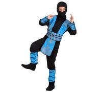 Boland 82192 lot de costume de ninja pour enfant bleu