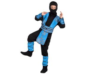 Boland 82192 lot de costume de ninja pour enfant bleu