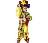 Boland 82256 - Costume de Clown pour Enfant - 4 pièces - Taille 110 - Costume de Carnaval coloré pour Fille et garçon - Costume de Clown - Costume pour Enfant