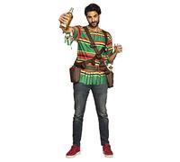 Boland 83795 Costume de Mexique Tequila Shooter pour Adulte avec Chemise et Sangle d'épaule et Ceinture