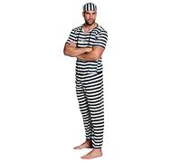 Boland Déguisement Prisonnier 83820 – Ensemble hommes M/L Blanc Carnaval