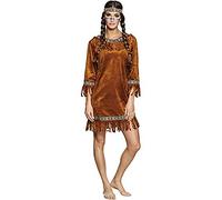 Boland 83873 - Costume adulte Indienne, taille M, robe et bandeau, squaw, Far West, déguisement, carnaval, fête à thème