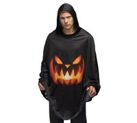 Boland 84336 - Poncho citrouille, Cape pour Halloween, carnaval et costumes, Tunique pour adultes