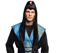 Boland 85063 - Perruque Samouraï pour adultes, coiffure en cheveux synthétiques pour une fête à thème ou le carnaval, accessoires pour costumes de carnaval