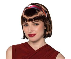 Boland 85101 - Perruque Pin-up, coupe au carré avec frange et bandeau, cheveux synthétiques pour le carnaval et le cosplay, accessoires pour costumes de carnaval