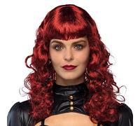 Boland 85716 - Perruque Lady Steampunk, Rouge, Cheveux synthétiques avec boucles, Accessoires pour déguisements, carnaval, soirée à thème