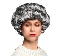 Boland Perruque Elizabeth pour adulte, gris, taille unique, avec boucles – carnaval