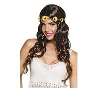 Boland 85826 - Perruque pour adulte Joy avec bandeau, cheveux longs et ondulés - Cheveux synthétiques ondulés - Coiffure Flower Power années 70 - Carnaval party
