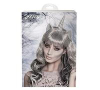 Boland 86199 Perruque Licorne fantôme Gris