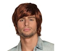 Boland 86388 - Perruque pour adulte Tyler, marron, taille unique, bouclée, carnaval, fête à thème, fête à thème