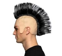 Boland 86406 - Perruque adulte Punk Coiffure Iroquois en cheveux synthétiques Chauve avec cheveux pour homme et femme, costume de carnaval, accessoires de costume