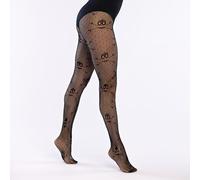 Boland - 87870 - Collants résille tête de mort, bas pour carnaval, Halloween, festival, costumes de carnaval pour femmes