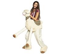 Boland 88086 Costume sur un lama, taille unique pour adulte, unisexe, costume avec peluche, alpaga, cavalier, pantalon avec animal, carnaval, fête à thème, beige
