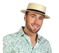 Boland Chapeau canotier en paille 90992 Beige Taille unique