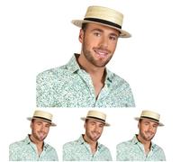 Boland -90992 Chapeau, couleur beige, taille unique, 23752 (Lot de 4)