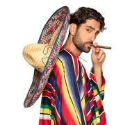 Boland 95413 - Sombrero Enrique, 70 cm, chapeau pour un costume mexicain, mexicain, gaucho, carnaval, vacances, fête à thème