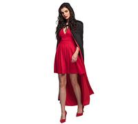 Boland 96940 - Cape de vampire avec col, 2 en 1, réversible, noir ou rouge, longueur 170 cm, déguisement, carnaval, fête de thème, Halloween
