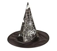 Boland 96952 Chapeau de sorcière avec toile d'araignée pour adulte, taille unique, noir
