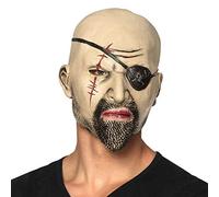 Boland 97582 - Masque de pirate en latex - Masque effrayant pour Halloween, carnaval, fête à thème