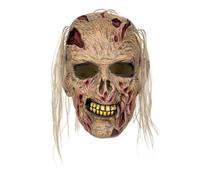 Boland 97609 - Masque de tête de zombie en latex avec cheveux, masque d'horreur pour les costumes, Halloween et Carnaval, tête de mort