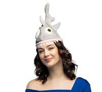 Boland 99951 - Hut Hai für Erwachsene, Einheitsgröße, grau, Fisch, Unterwasserwelt, Kopfbedeckung, Accessoire, Motto Party, Karneval