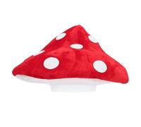Boland - 99953 - Chapeau champignon en peluche, couvre-chef pour festival, carnaval et soirée à thème