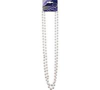 Generique Collier AC3026 – double rangée de perles blanches 85 cm