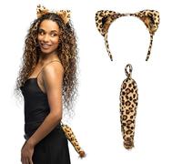 Boland Déguisement Léopard – Tiara et queue, multicolore, taille unique