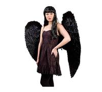 Maxi Ailes D'ange Avec Plumes Noires De 120 Cm - Noir - Taille Unique Noir G
