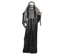 Boland - AUTOMATE Faucheuse Horreur ANIMÉ Son LUMIÈRE 180CM - Décoration spécial Halloween - Thème(s) : Cimetière désenchanté