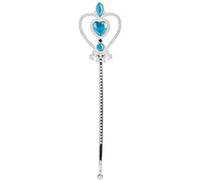 Boland baguette magique Coeur junior 32 cm argent/bleu Blauw