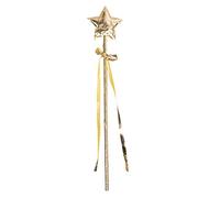 Baguette Magique Étoile Ruban Fée 40cm Or Or
