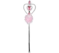Boland baguette magique Filles de coeur 32 cm argent/rose Roze G